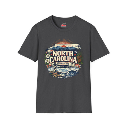 North Carolina State Pride Unisex Softstyle T Shirt State Pride Graphic Tee Collections FS03