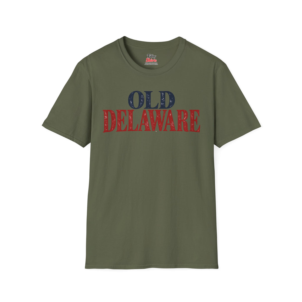 Old Delaware Unisex Softstyle T Shirt State Name Graphic Tee