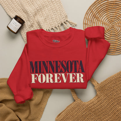 Minnesota Forever Unisex Crewneck Sweatshirt State Name Graphic