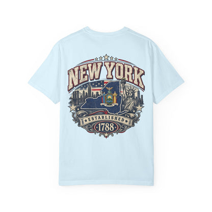 New York Established 1788 Unisex Comfort Color 1717 Streetwear Graphic Tee