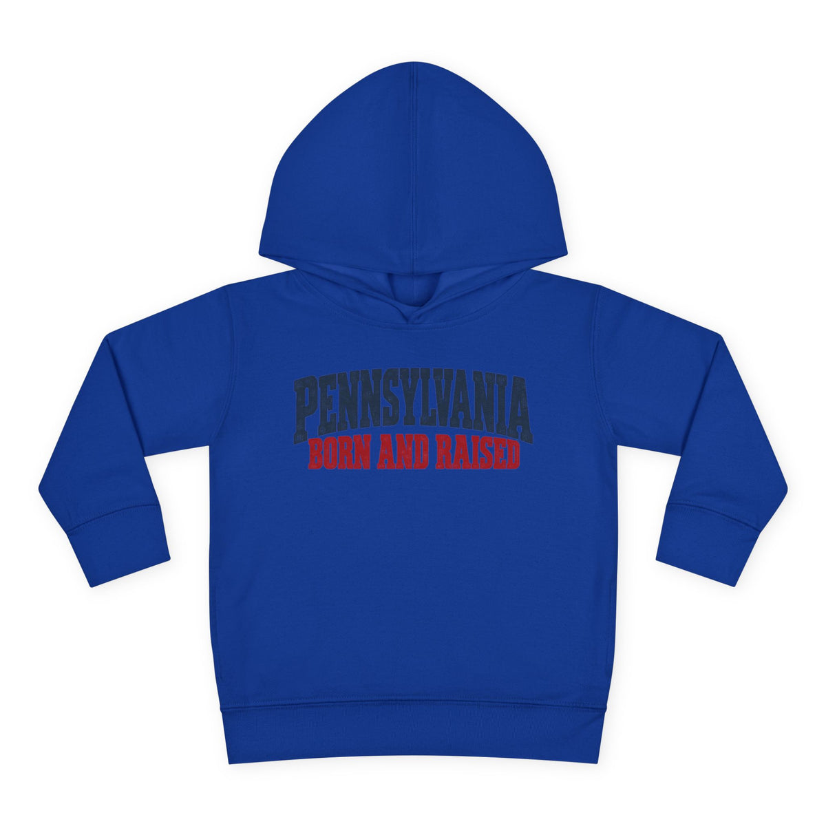 Pennsylvania Born and Raised Vintage Americana Unisex Toddler Pullover Fleece Hoodie