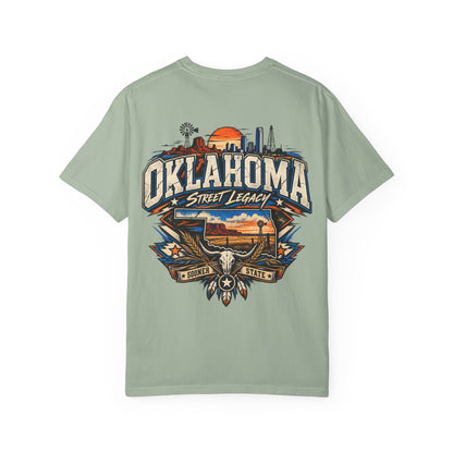 Oklahoma Street Legacy Unisex Comfort Color 1717 Streetwear Graphic Tee