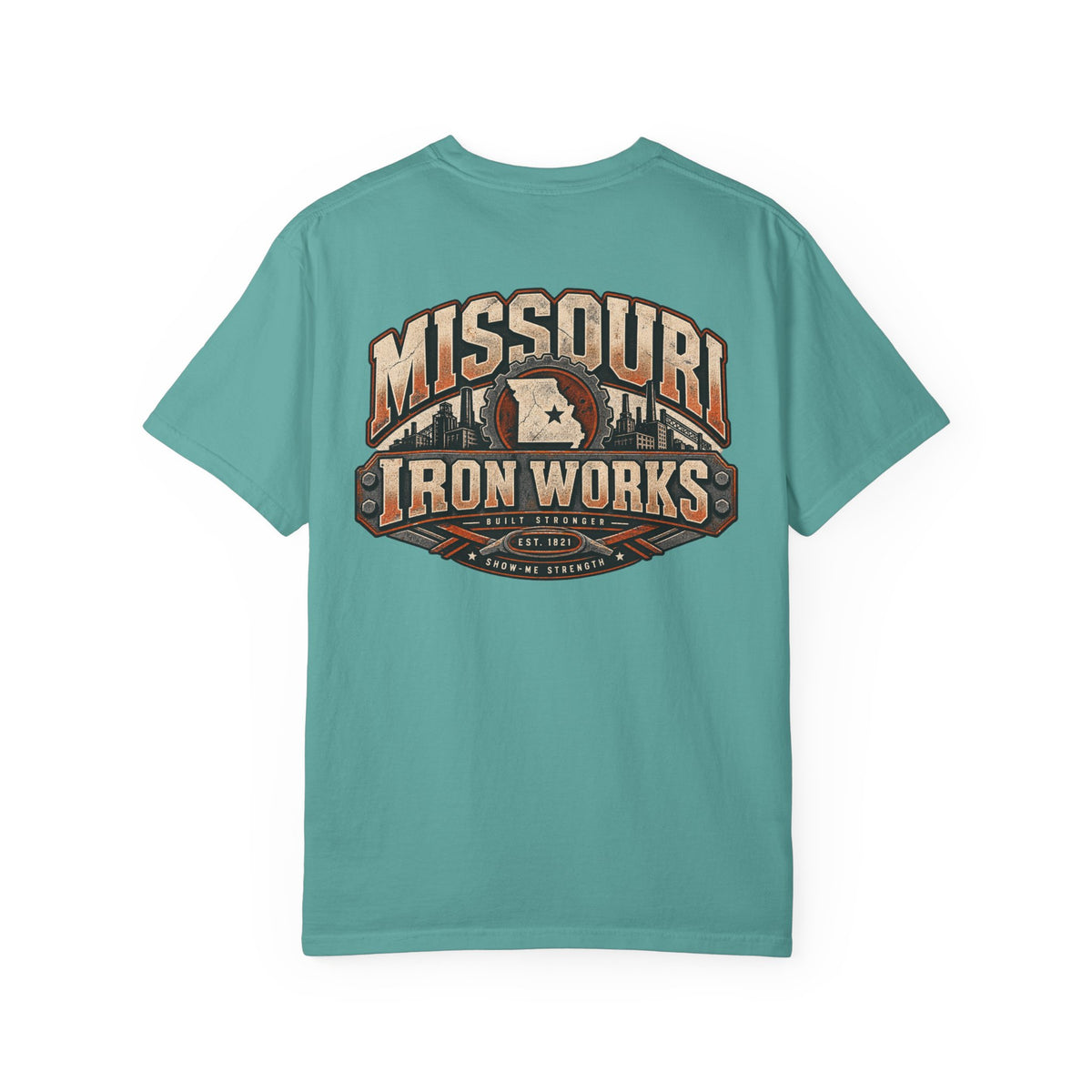 Missouri Iron Works Unisex Comfort Color 1717 Streetwear Graphic Tee