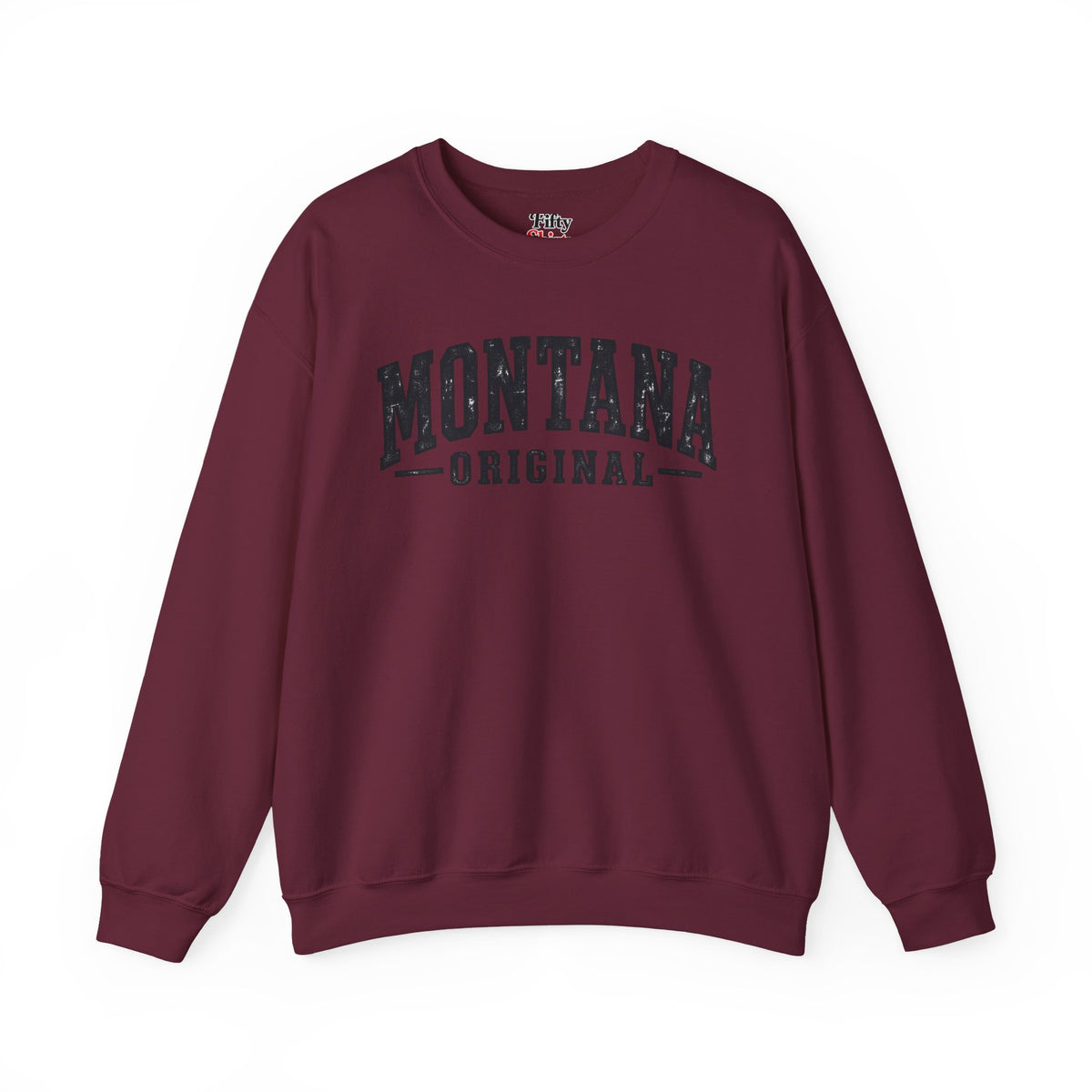 Montana Original Unisex Crewneck Sweatshirt State Name Graphic