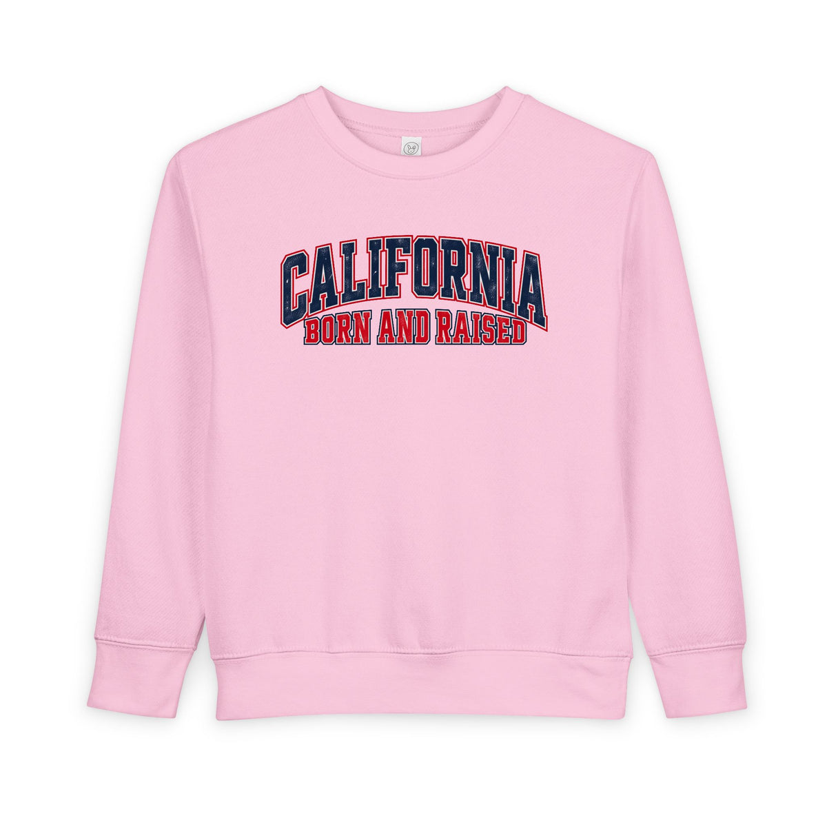 California Born and Raised Vintage Athletic Heritage Unisex Toddler Sweatshirt