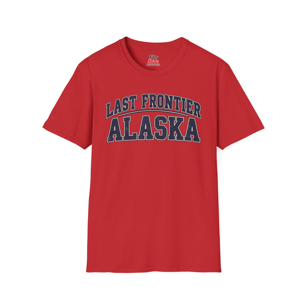 Last Frontier Alaska Unisex Softstyle T Shirt State Name Graphic Tee