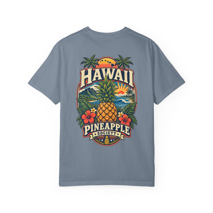 Hawaii Pineapple Society Unisex Comfort Color 1717 Streetwear Graphic Tee