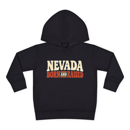 Nevada Born and Raised Retro 1970s Desert Unisex Toddler Pullover Fleece Hoodie