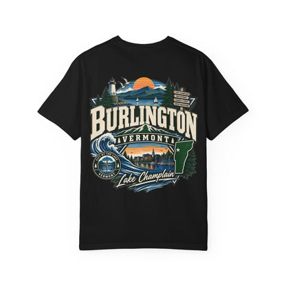 Burlington Vermont Unisex Comfort Color 1717 Streetwear Graphic Tee