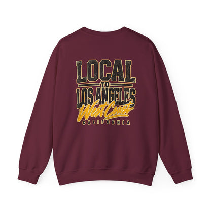 Local to Los Angeles West Coast California Unisex Crewneck Sweatshirt Graphic