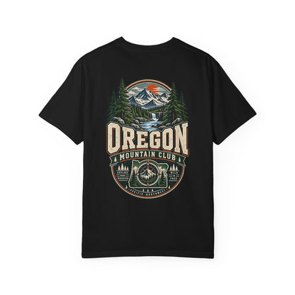 Oregon Mountain Club Unisex Comfort Color 1717 Streetwear Graphic Tee