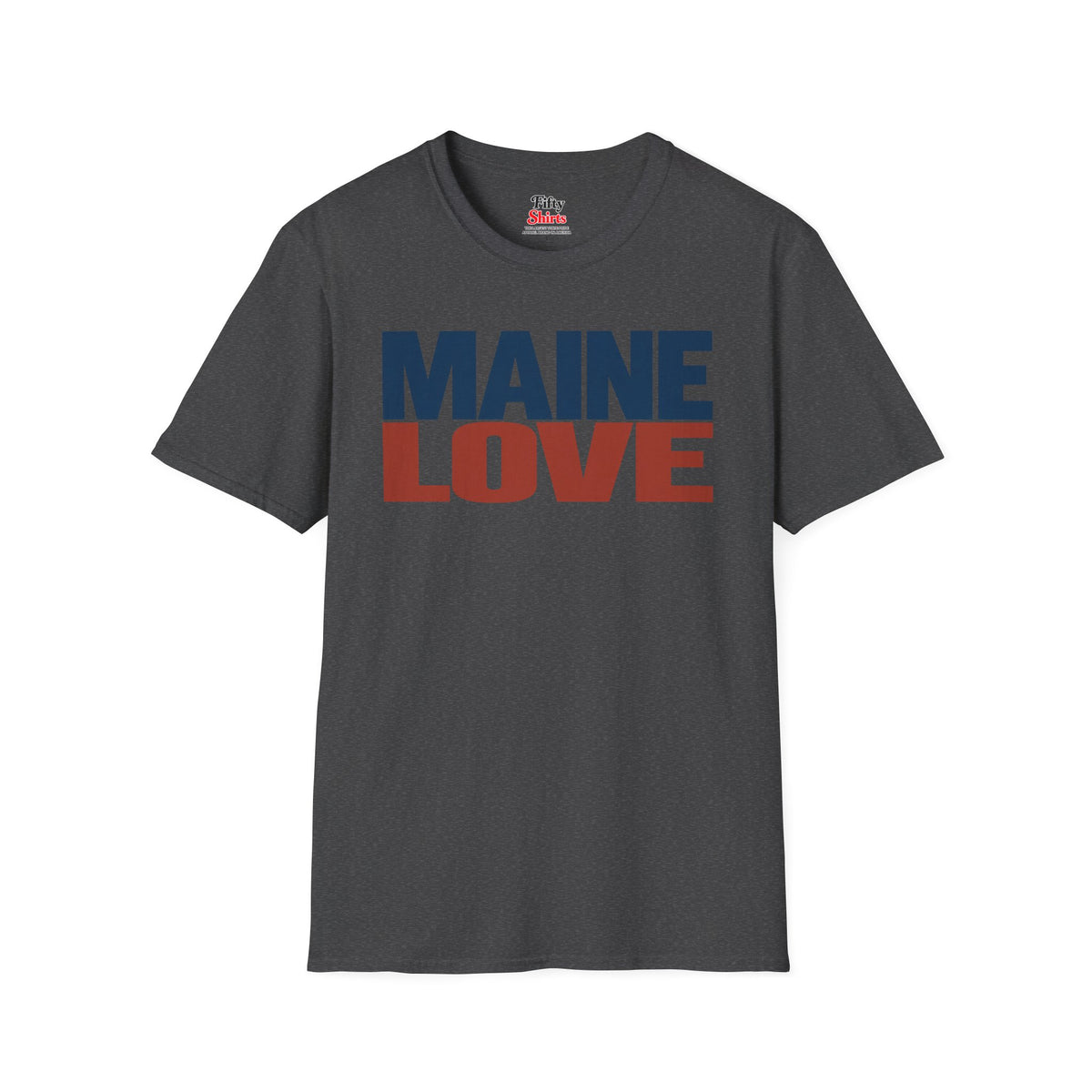Maine Love Unisex Softstyle T Shirt State Name Graphic Tee