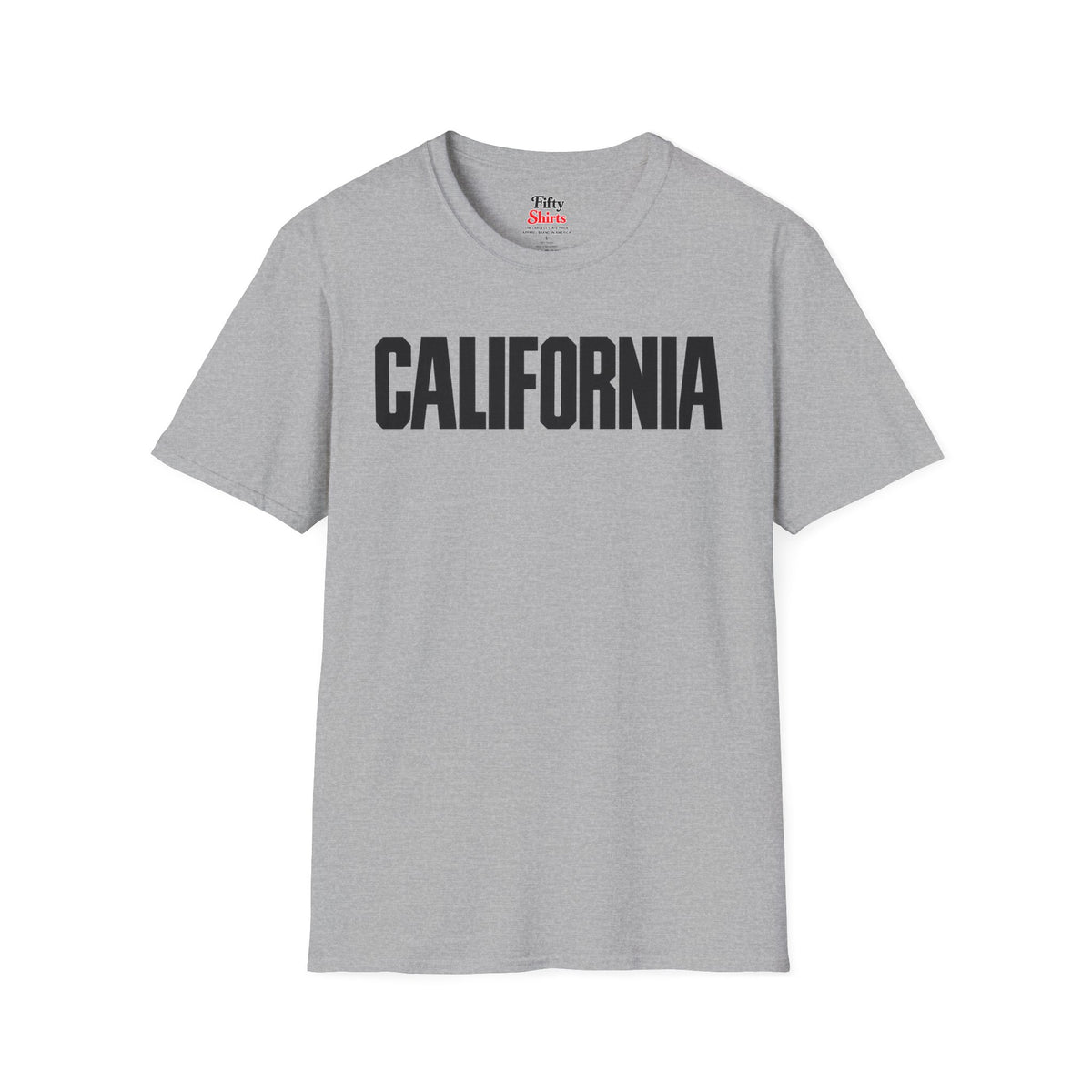 California Unisex Softstyle T Shirt State Name Graphic Tee