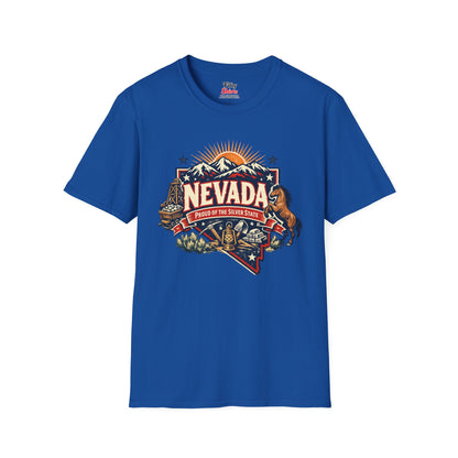 Nevada State Pride Unisex Softstyle T Shirt State Pride Graphic Tee Collections FS03