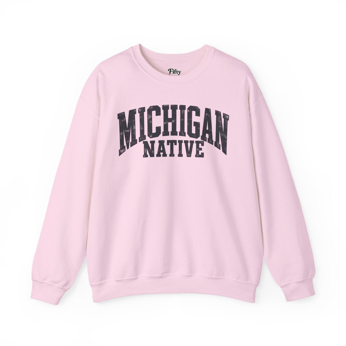 Michigan Native Unisex Crewneck Sweatshirt State Name Graphic