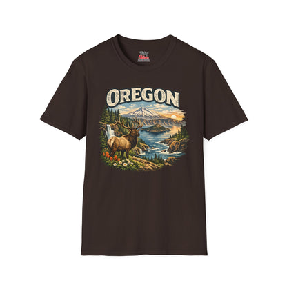 Oregon Wildlife Unisex Softstyle T Shirt State Pride Graphic Tee Collections FS03