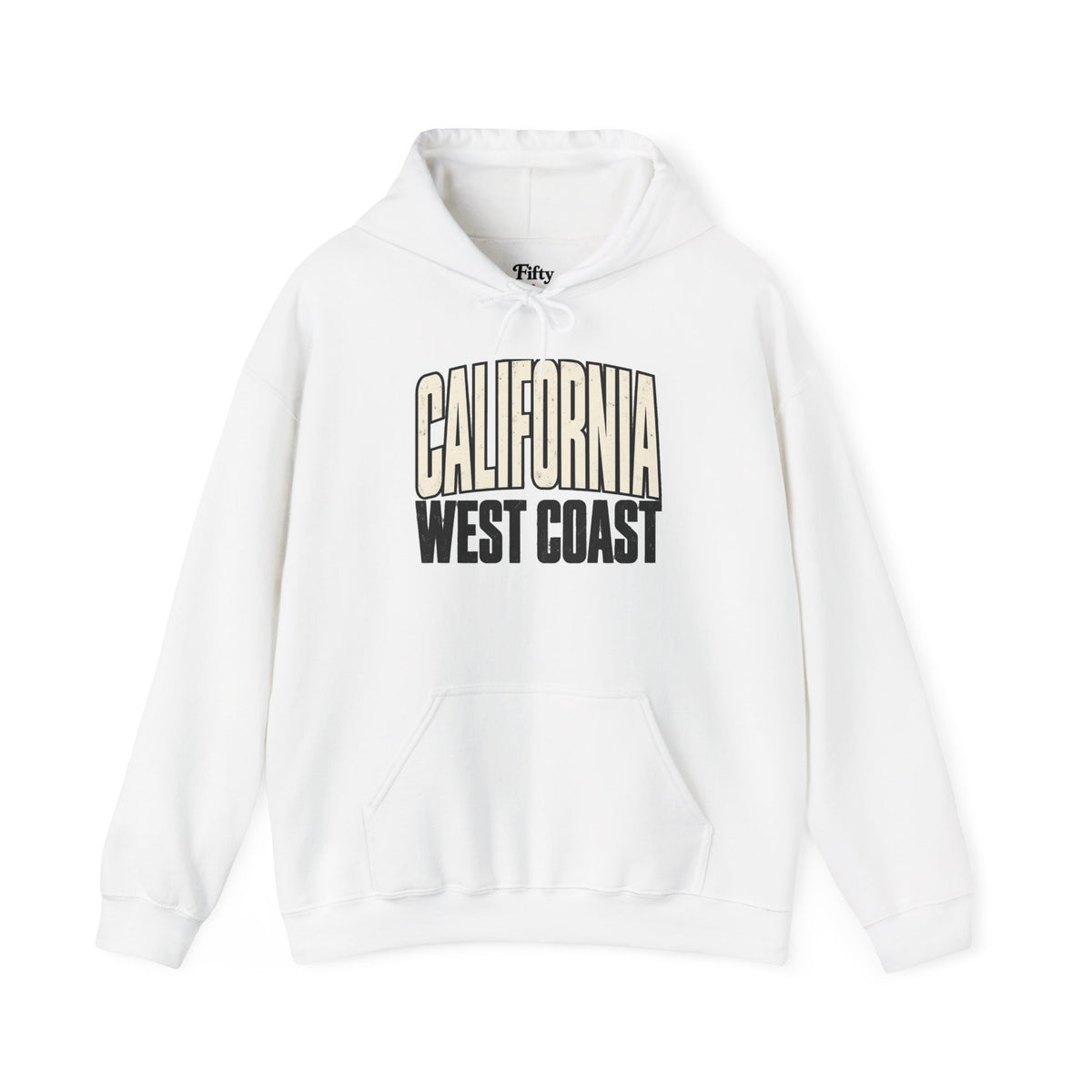 California West Coast Unisex Hoodie State Name Graphic