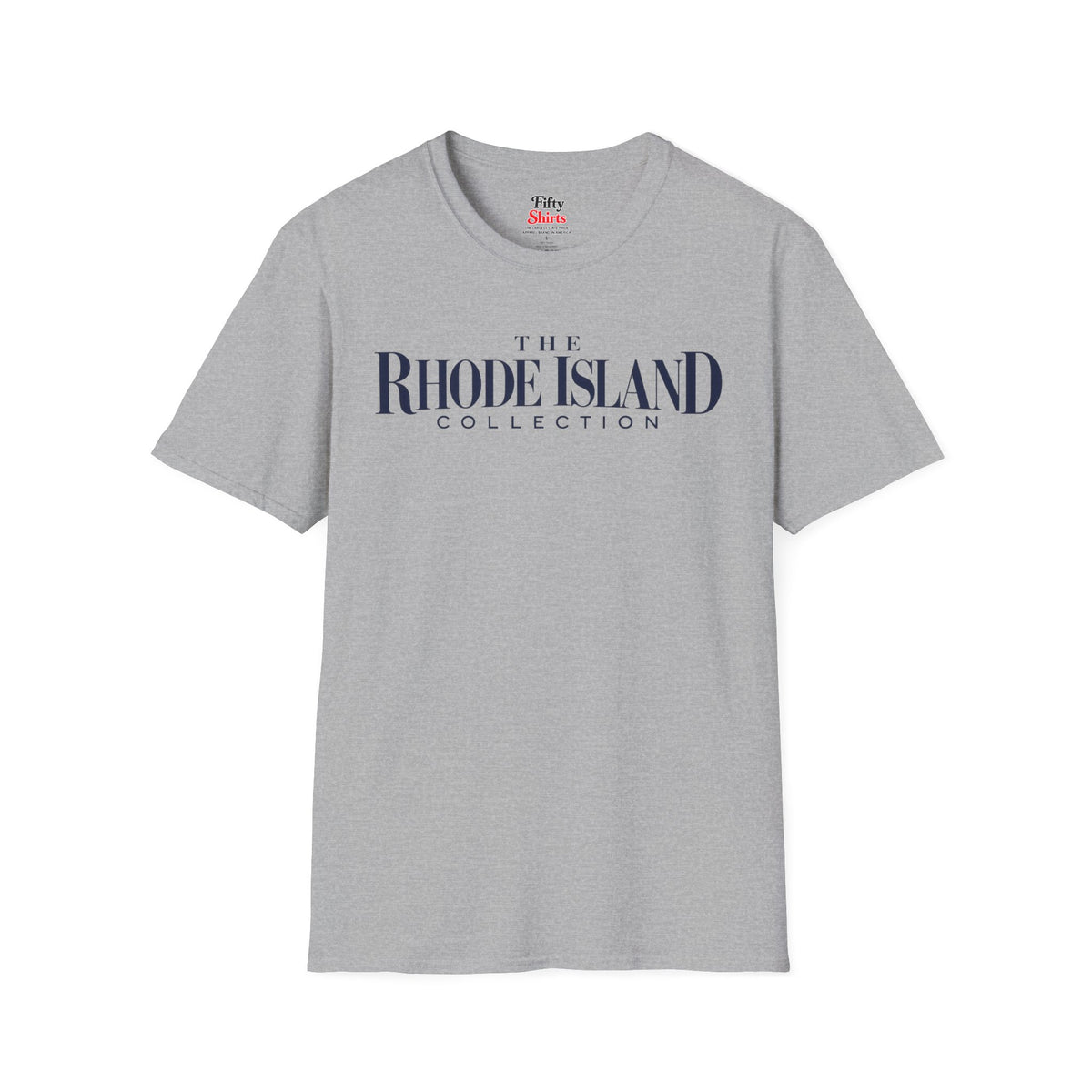The Rhode Island Collection Unisex Softstyle T Shirt State Name Graphic Tee