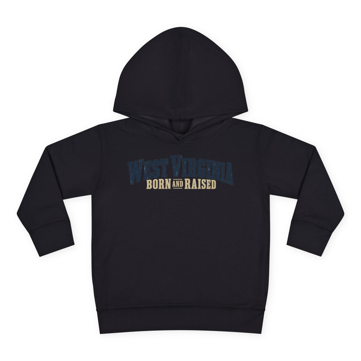 West Virginia Born and Raised Southern Heritage Unisex Toddler Pullover Fleece Hoodie