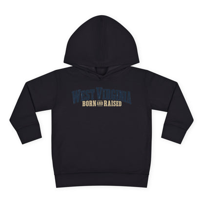 West Virginia Born and Raised Southern Heritage Unisex Toddler Pullover Fleece Hoodie