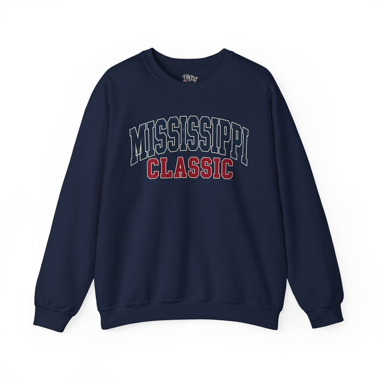 Mississippi Classic Unisex Crewneck Sweatshirt State Name Graphic