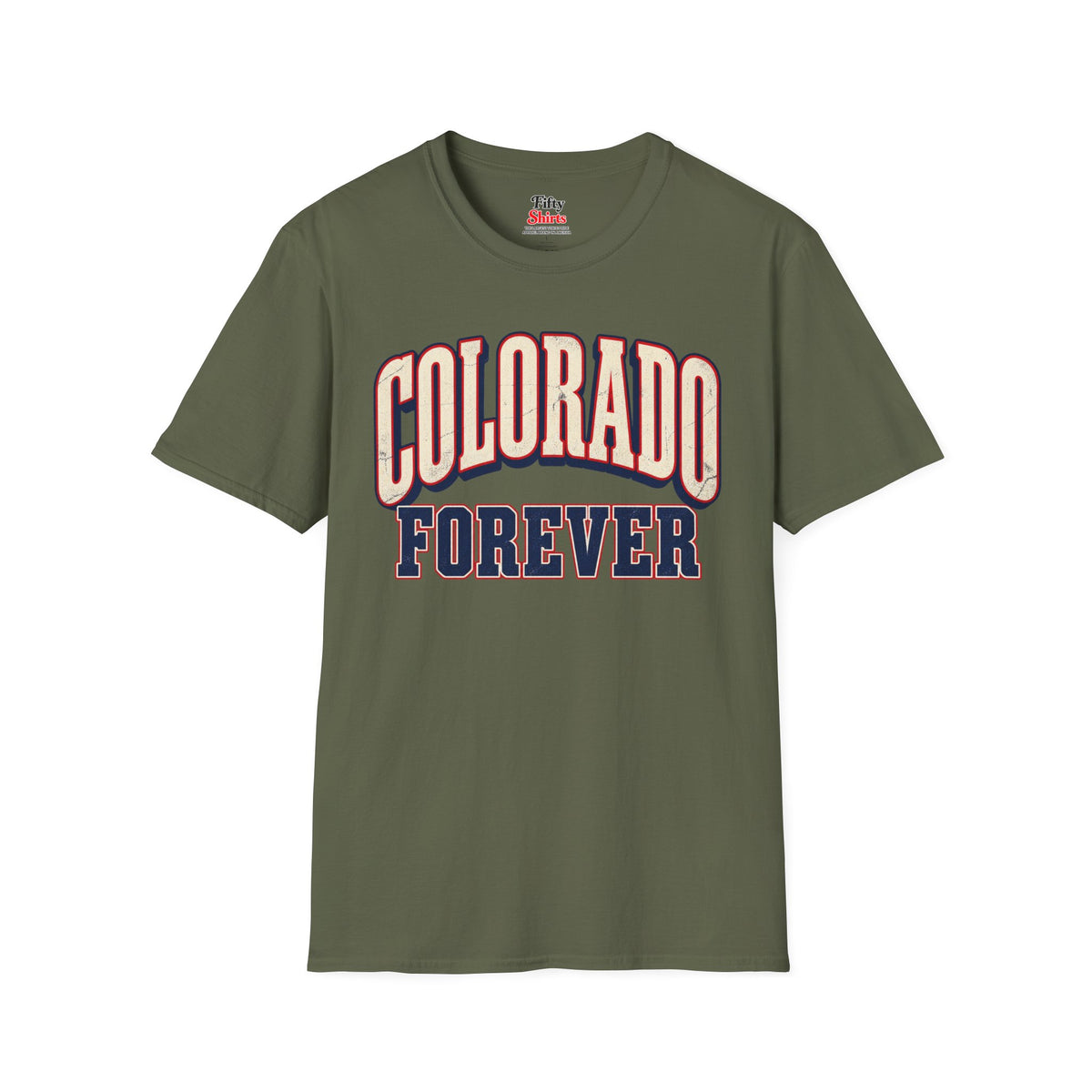 Colorado Forever Unisex Softstyle T Shirt State Name Graphic Tee