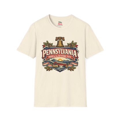 Pennsylvania State Pride Unisex Softstyle T Shirt State Pride Graphic Tee Collections FS03