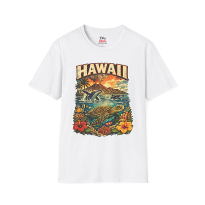 Hawaii Wildlife Unisex Softstyle T Shirt State Pride Graphic Tee Collections FS03
