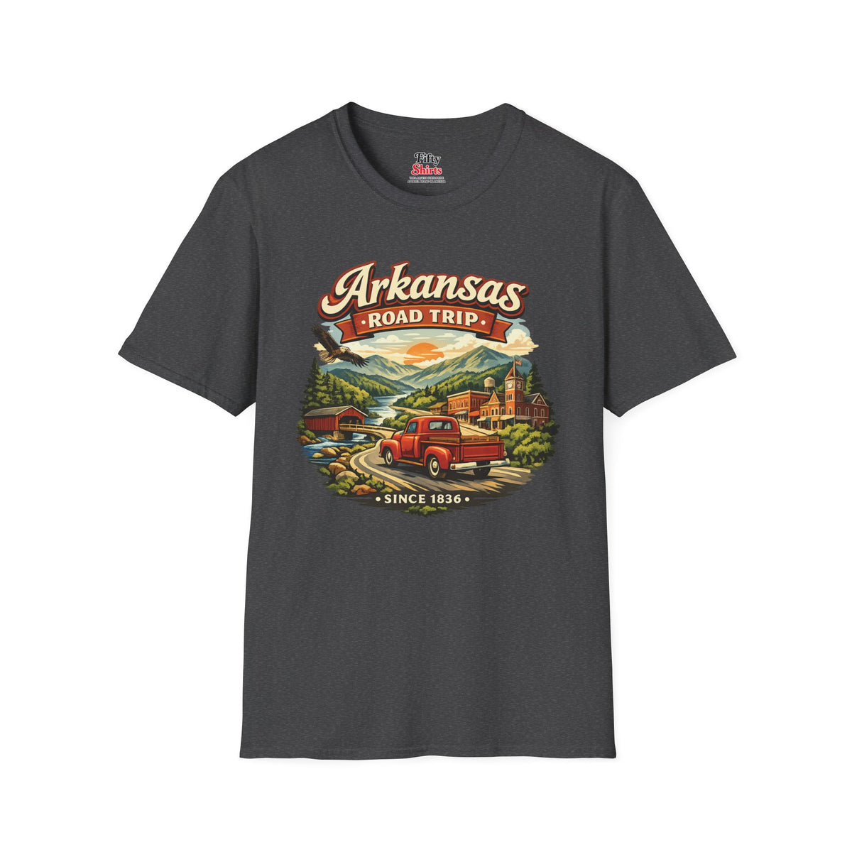 Arkansas Roadtrip Unisex Softstyle T Shirt State Pride Graphic Tee Collections FS03