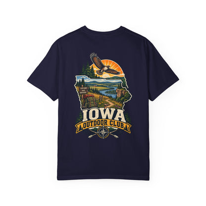 Iowa Outdoor Club Unisex Comfort Color 1717 Streetwear Graphic Tee