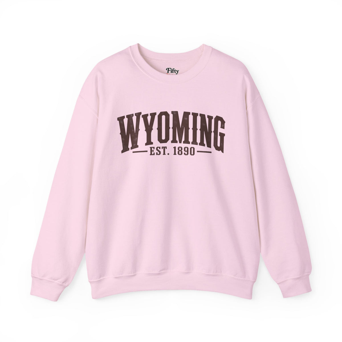 Wyoming Est 1890 Unisex Crewneck Sweatshirt State Name Graphic