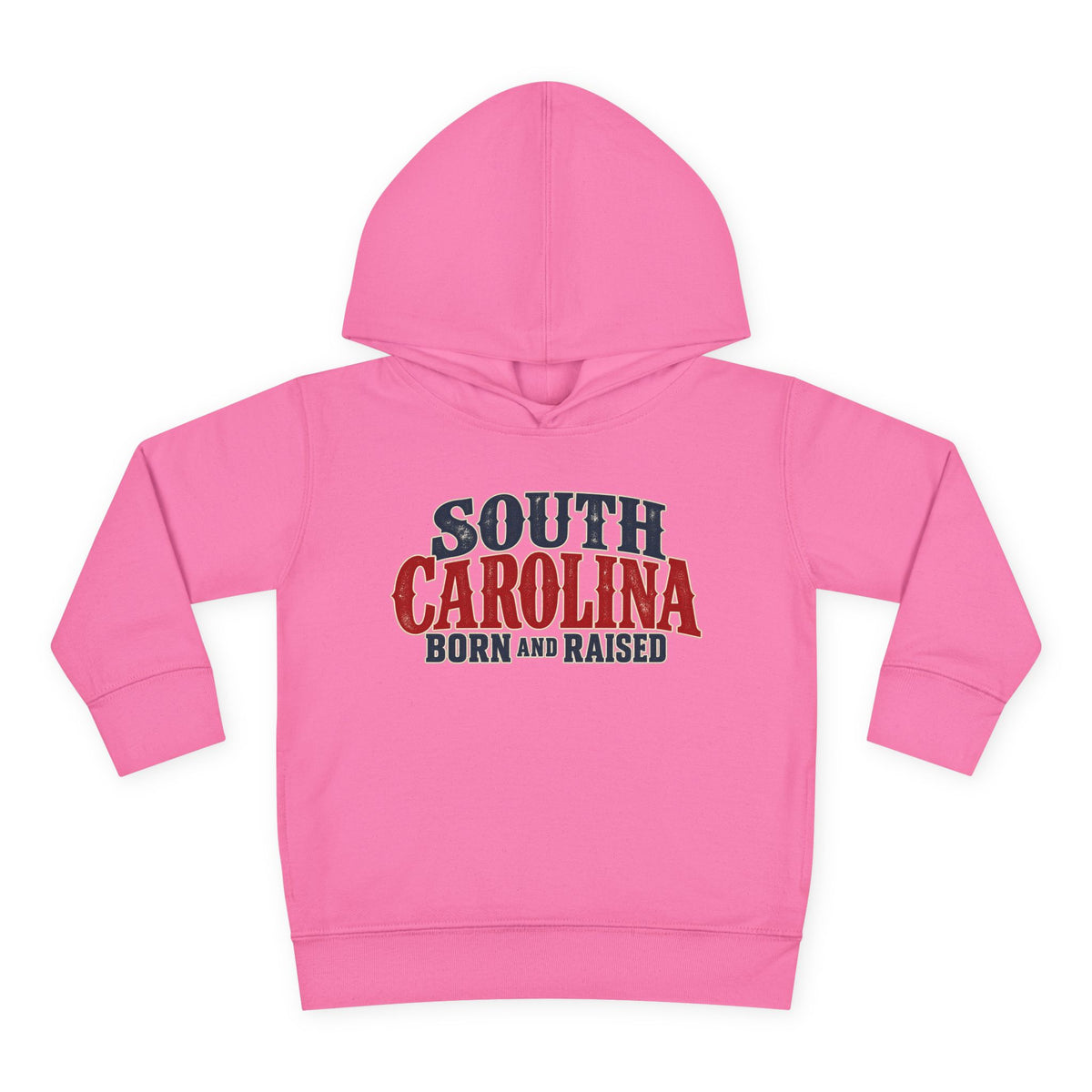 South Carolina Born and Raised Classic Southern Souvenir Unisex Toddler Pullover Fleece Hoodie