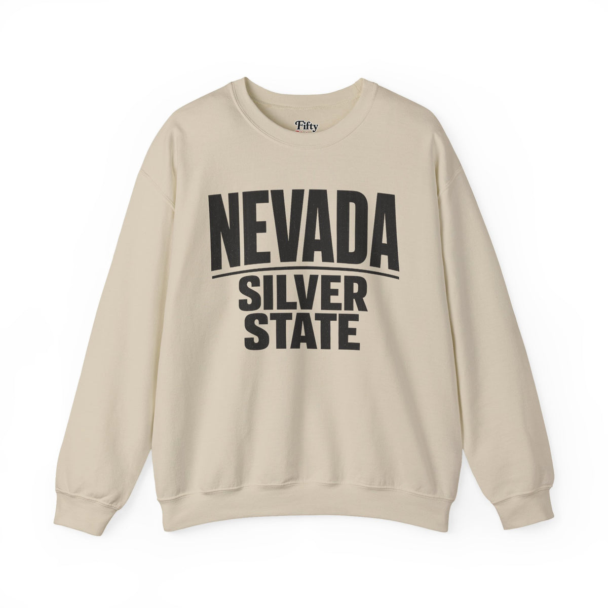 Nevada Silver State Unisex Crewneck Sweatshirt State Name Graphic