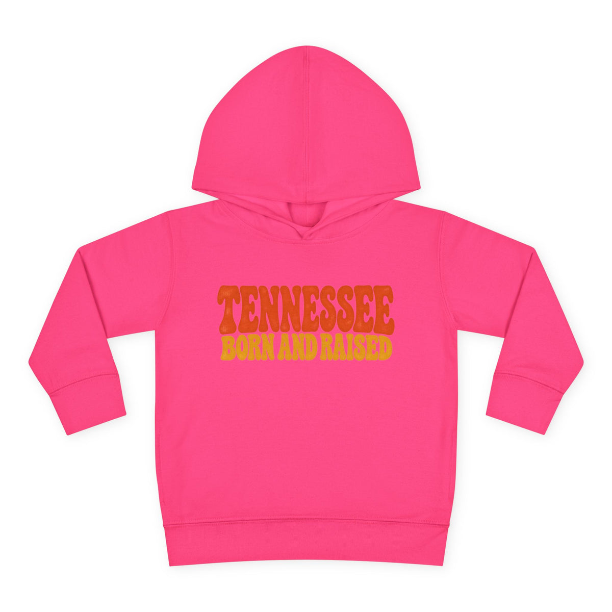 Tennessee Born and Raised Retro 1970s Unisex Toddler Pullover Fleece Hoodie