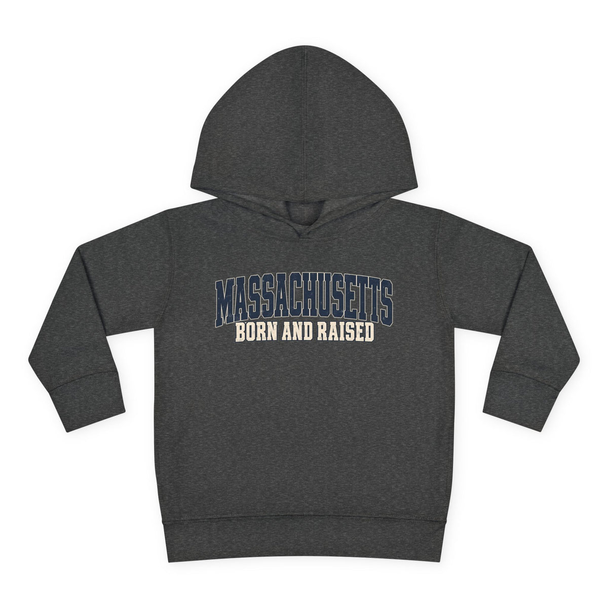 Massachusetts Born and Raised Rugged Heritage Unisex Toddler Pullover Fleece Hoodie