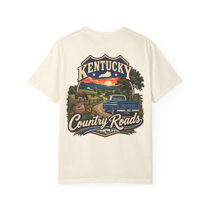 Kentucky Country Roads Unisex Comfort Color 1717 Streetwear Graphic Tee