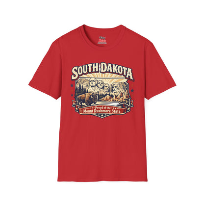 South Dakota State Pride Unisex Softstyle T Shirt State Pride Graphic Tee Collections FS03