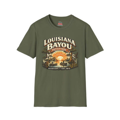 Louisiana Bayou Outfitters Unisex Softstyle T Shirt State Pride Graphic Tee Collections FS03