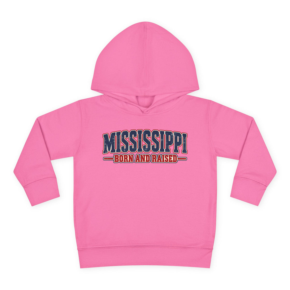 Mississippi Born and Raised Old-School Sign Unisex Toddler Pullover Fleece Hoodie