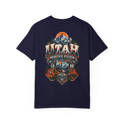 Utah Mountain Division Unisex Comfort Color 1717 Streetwear Graphic Tee