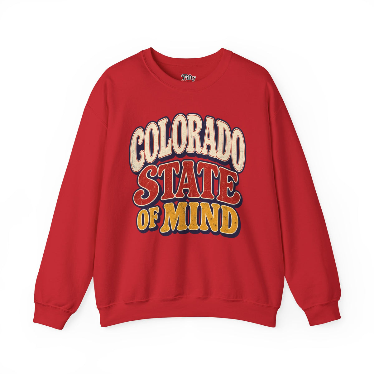 Colorado State of Mind Unisex Crewneck Sweatshirt State Name Graphic