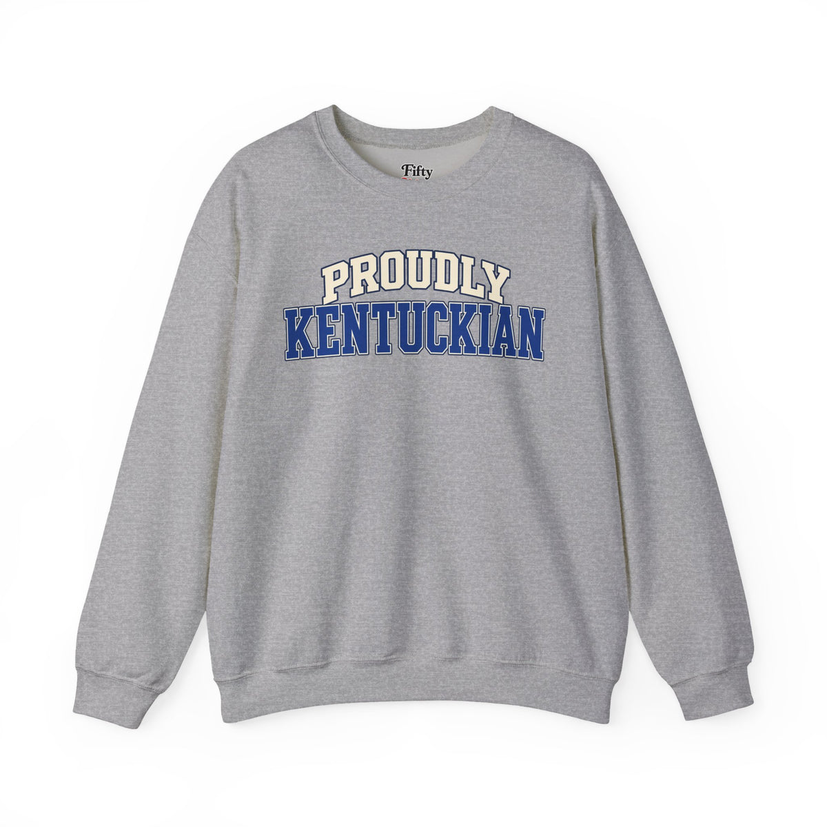 Proudly Kentuckian Kentucky Unisex Crewneck Sweatshirt State Name Graphic