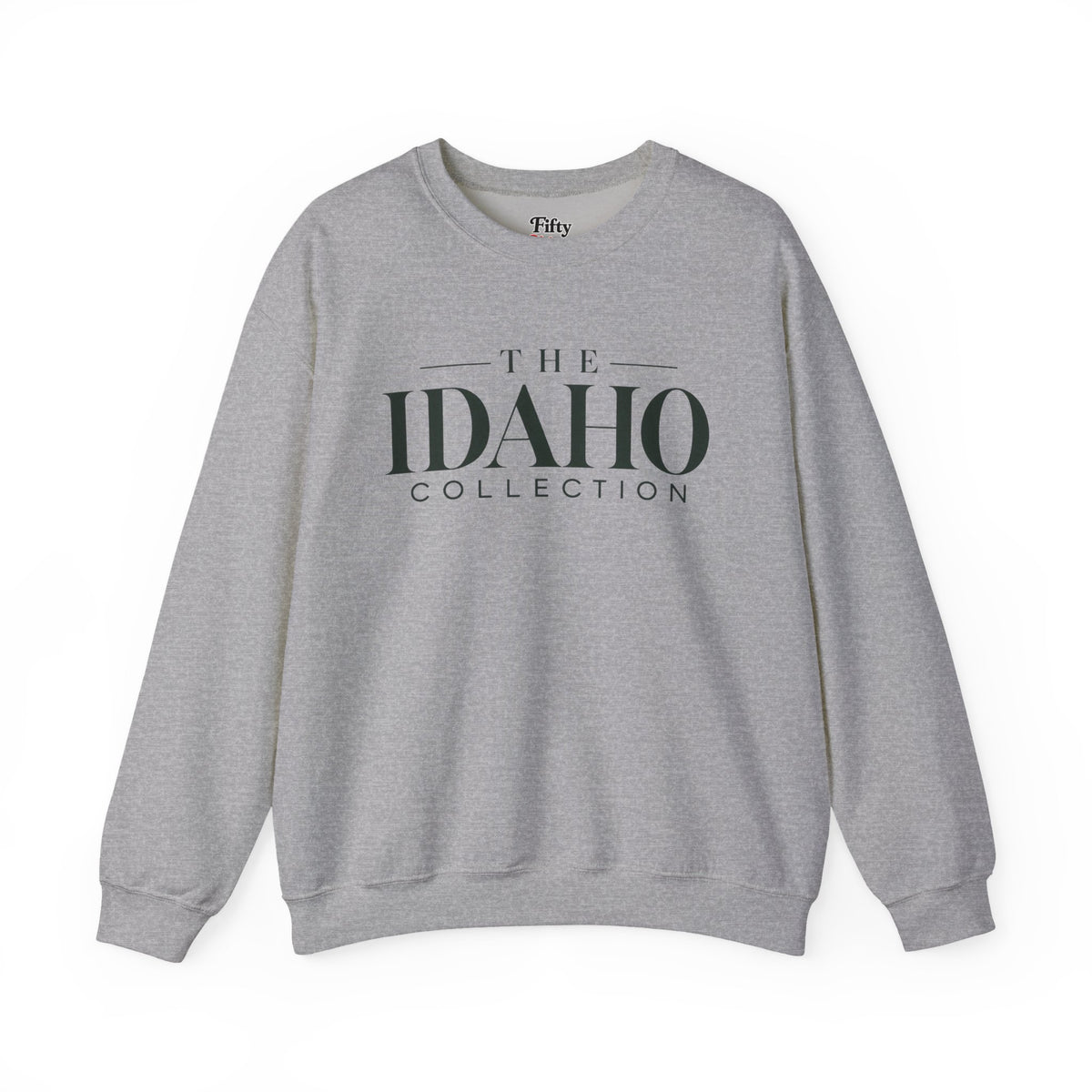 The Idaho Collection Unisex Crewneck Sweatshirt State Name Graphic