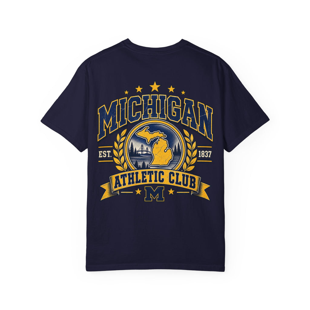 Michigan Athletic Club Unisex Comfort Color 1717 Streetwear Graphic Tee