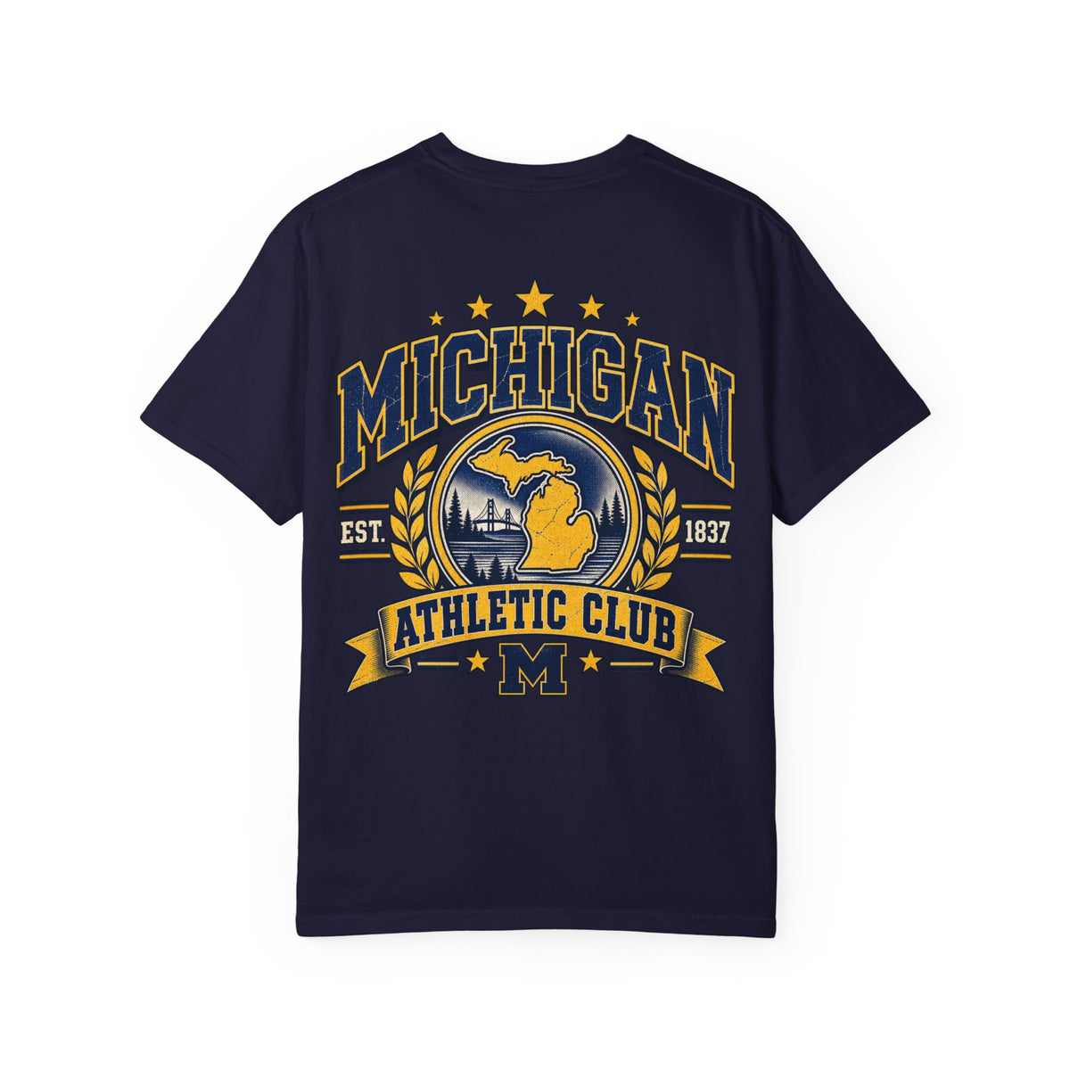 Michigan Athletic Club Unisex Comfort Color 1717 Streetwear Graphic Tee