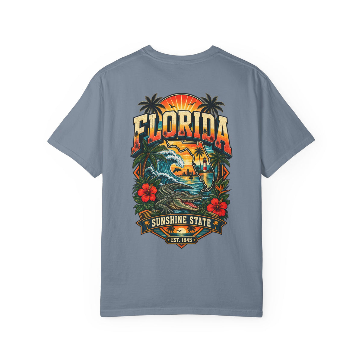 Florida Sunshine Legacy  Unisex Comfort Color 1717 Streetwear Graphic Tee