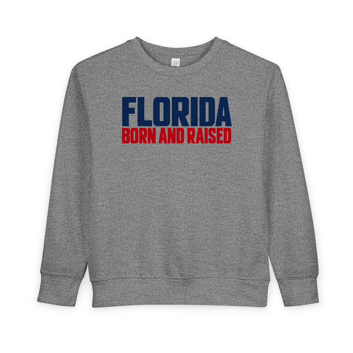 Florida Born and Raised Minimal Luxury Unisex Toddler Sweatshirt