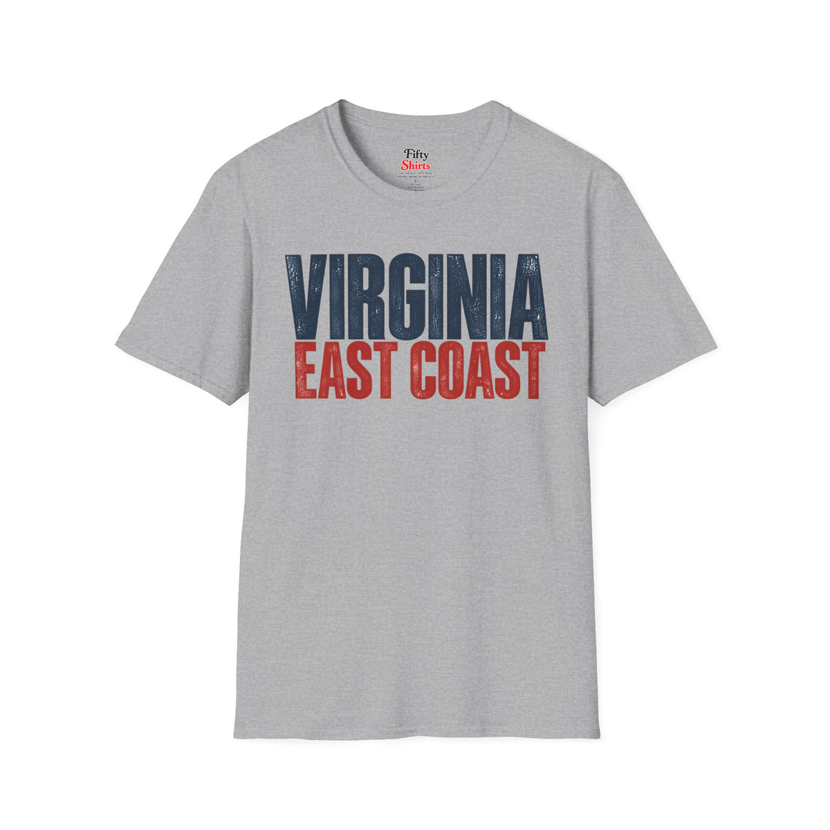 Virginia East Coast Unisex Softstyle T Shirt State Name Graphic Tee