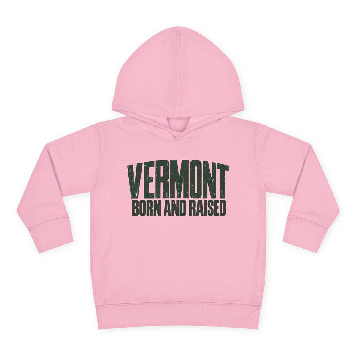 Vermont Born and Raised Modern New England Streetwear Unisex Toddler Pullover Fleece Hoodie