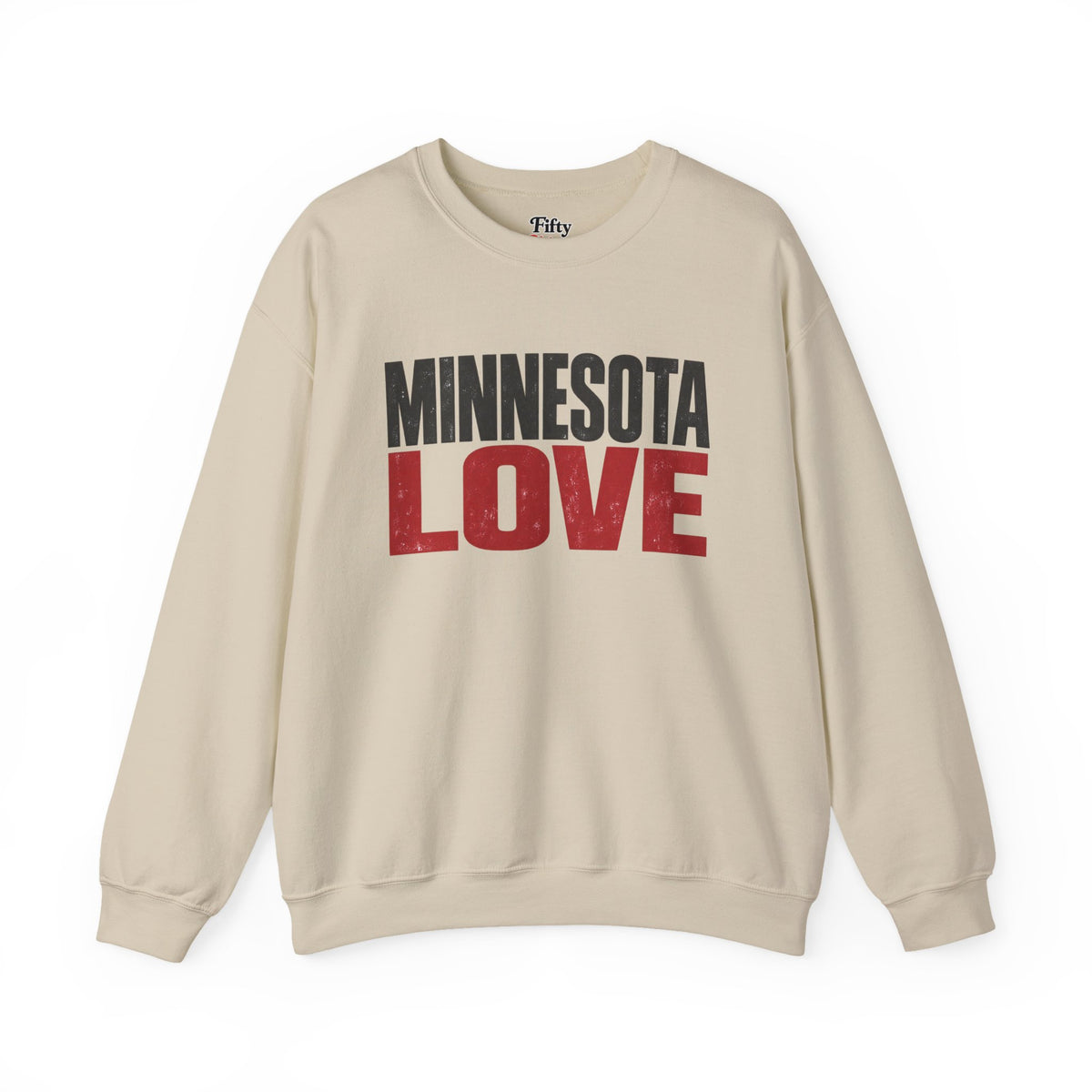 Minnesota Love Unisex Crewneck Sweatshirt State Name Graphic